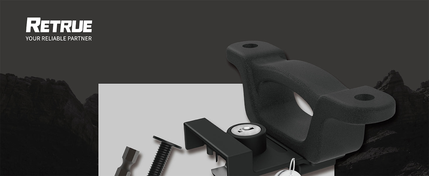 Details of RETRUE Truck Bed Tie Down Anchors.