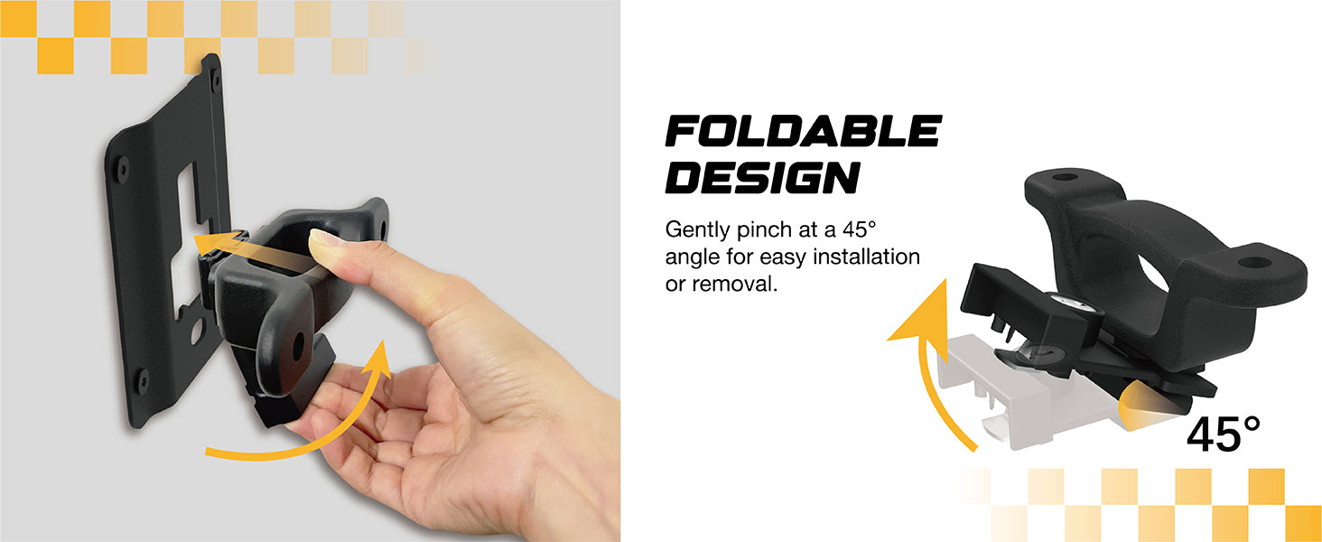 RETRUE Truck Bed Tie Down Anchors adopts a foldable design and can be folded at a 45-degree Angle for easy installation or disassembly.