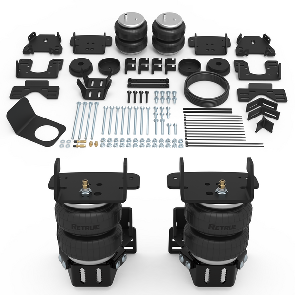 RETRUE Rear Air Bags Suspension Kit for 2017-2025 F250 F350 F450 Truck Towing, 5000 Lbs of Load Leveling Capacity, Replacement for Firestone 2625 Ride Rite Airbags for Trucks Rear Suspension