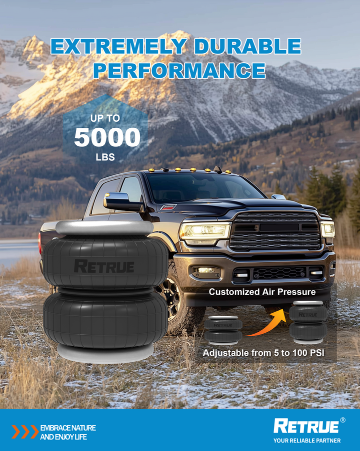 The RAS2289 has a maximum capacity of 5000 pounds and is inflatable from 5 to 100PSI.