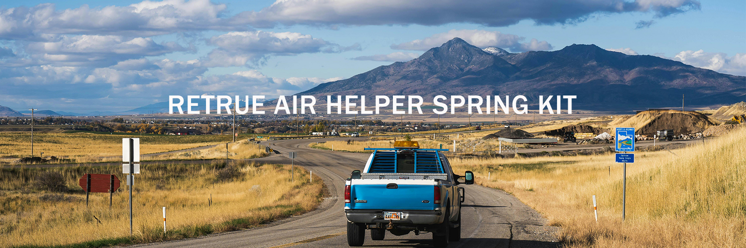 RETRUE Air Helper Spring Kit installation guide for truck air suspension systems, load leveling air bags, towing suspension upgrades, and heavy-duty hauling applications