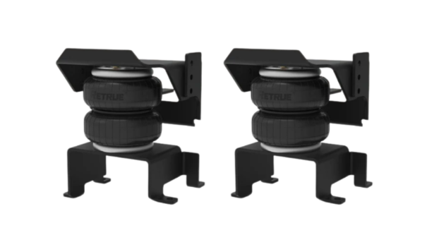 RETRUE load leveling air spring system for pickup towing upgrades, rear ride height support, trailer hauling control, and suspension balance.