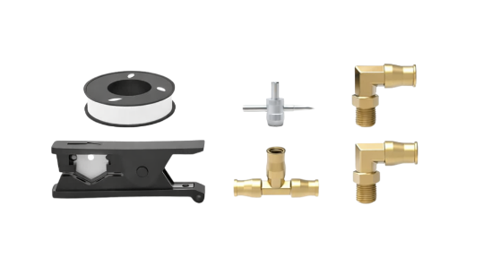 RETRUE pneumatic air hose fitting kit for suspension service, air line connection repair, pressure system maintenance, and truck air ride setup.