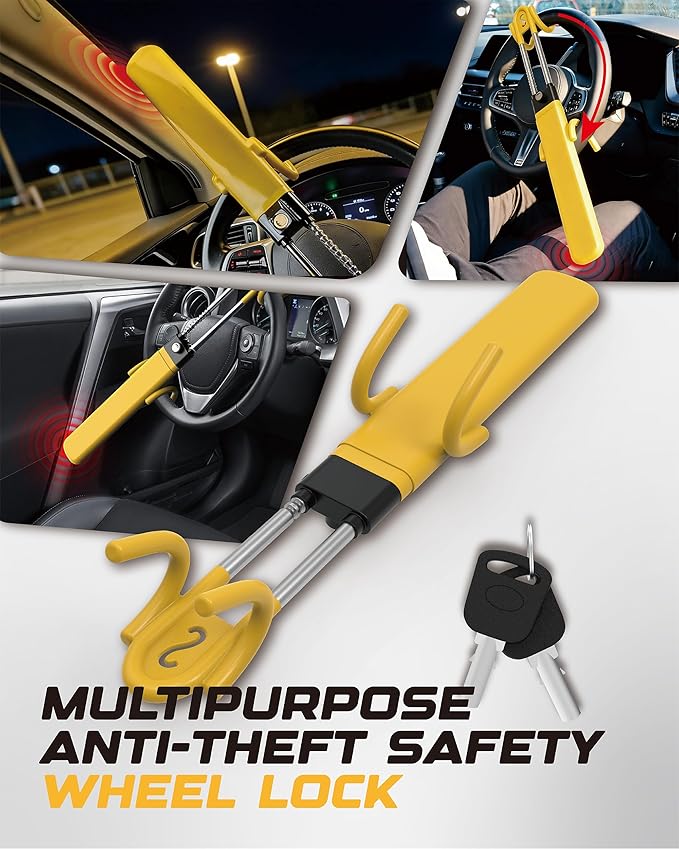 RETRUE Steering Wheel Lock｜Anti-Theft Car Security