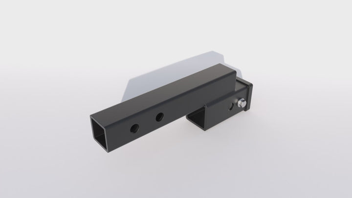 RETRUE 2 inch heavy duty trailer hitch adapter demonstration video, featuring a 7500 lbs rated hitch extension designed for trucks and SUVs for towing and hitch connection applications.