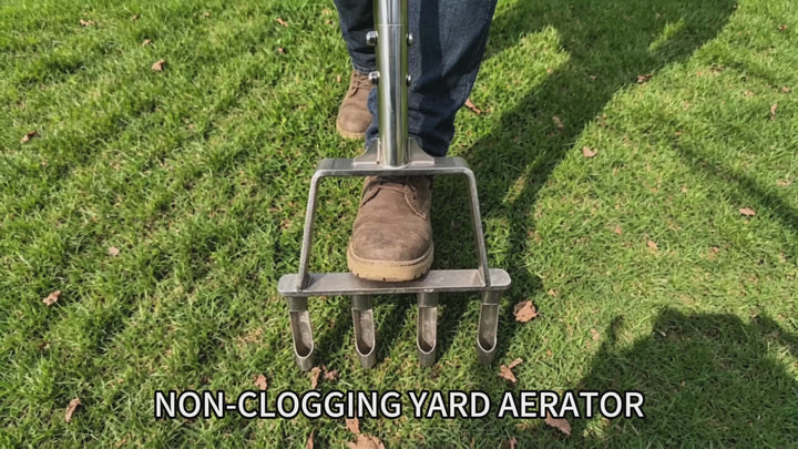 Stainless Steel Lawn Aerator Tool Installation Guide